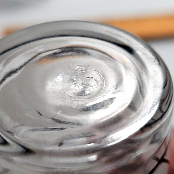 3 Frosted Wildflower Leaves Juice Glasses 4" midcentury botanical nature 6oz gla - Picture 8 of 9